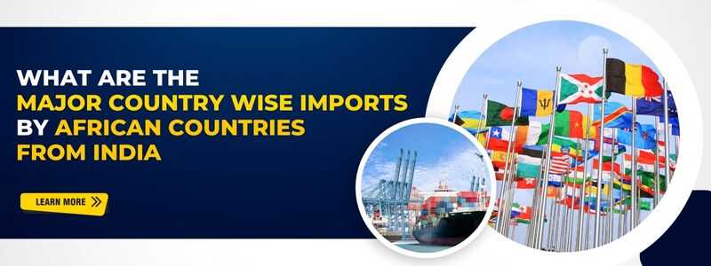 What are the major country wise imports by African counties from India